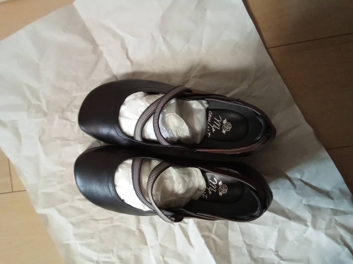 婦人靴 5e 本革 パンプス 外反母趾 バレーシューズ ストラップ ベルト コンフォートシューズ 痛くない 幅広 甲高 おしゃれ ブラック系 売買されたオークション情報 Yahooの商品情報をアーカイブ公開 オークファン Aucfan Com