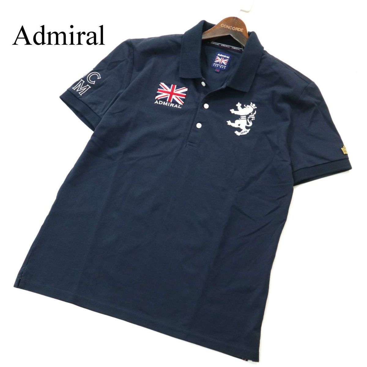 セール，豊富な 19SS Admiral &times; NICOLE CLUB FOR MEN アドミラル &times; ニコル 春夏 鹿の子 半袖 ポロシャツ Sz.50 メンズ ネイビー A2T03206_3#A(半袖シャツ)｜売買されたオークション情報、yahooの商品情報をアーカイブ 男性用