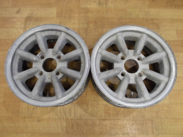当時物 ワタナベ ホイール 2本 4H-114.3 14インチ 6J+20 旧車 AE86