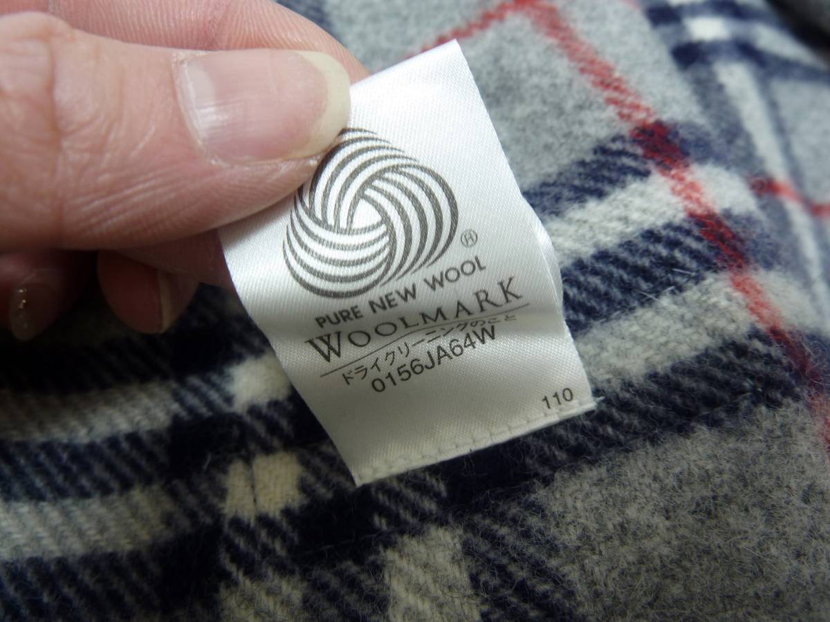 未使用 ウール100％ BURBERRY ひざ掛 3440］未使用 ＊バーバリー