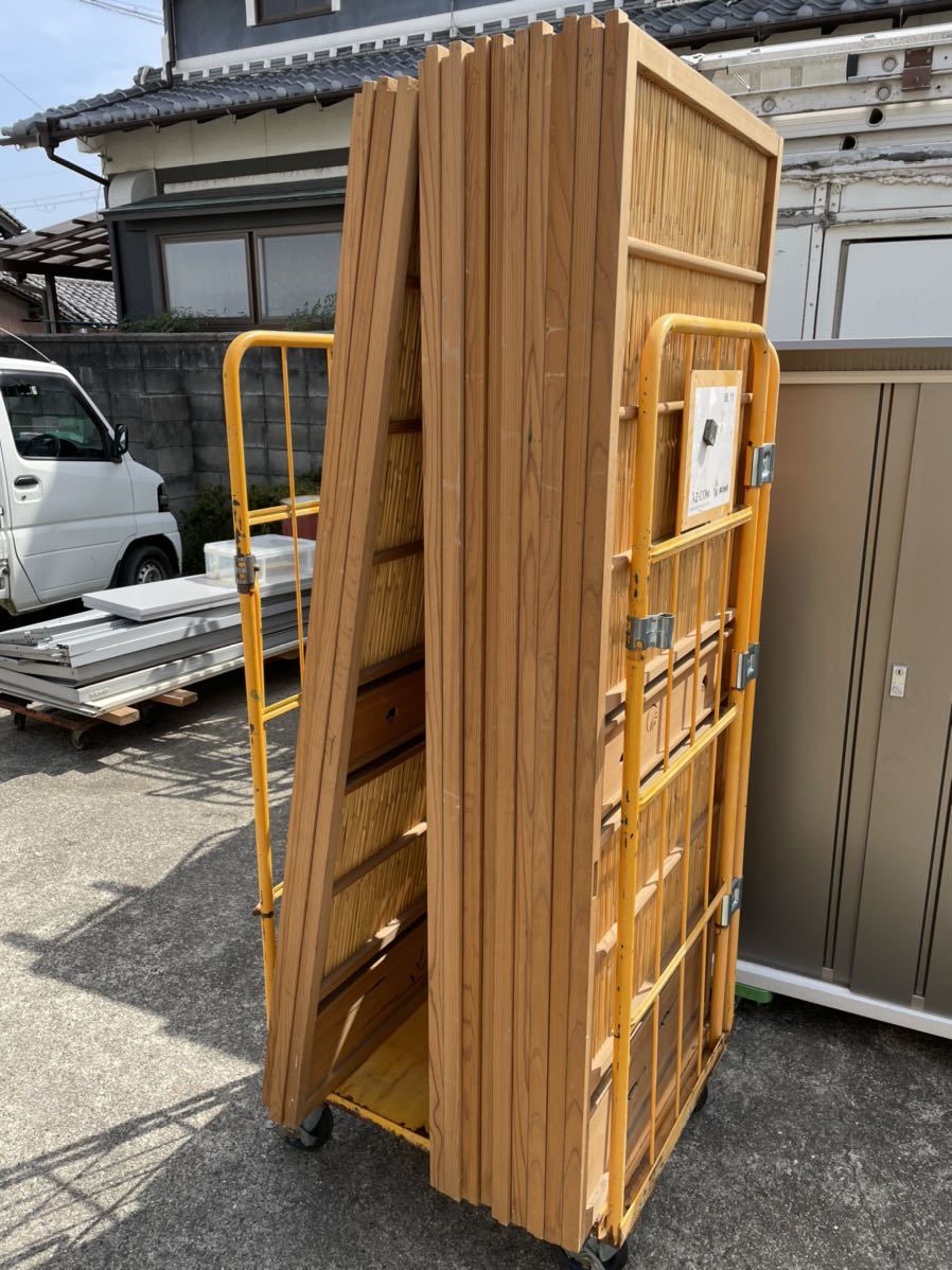 葦戸 芦戸 12枚セット 約1773×697×29mm 古民家 古い 建具 古い 中古品
