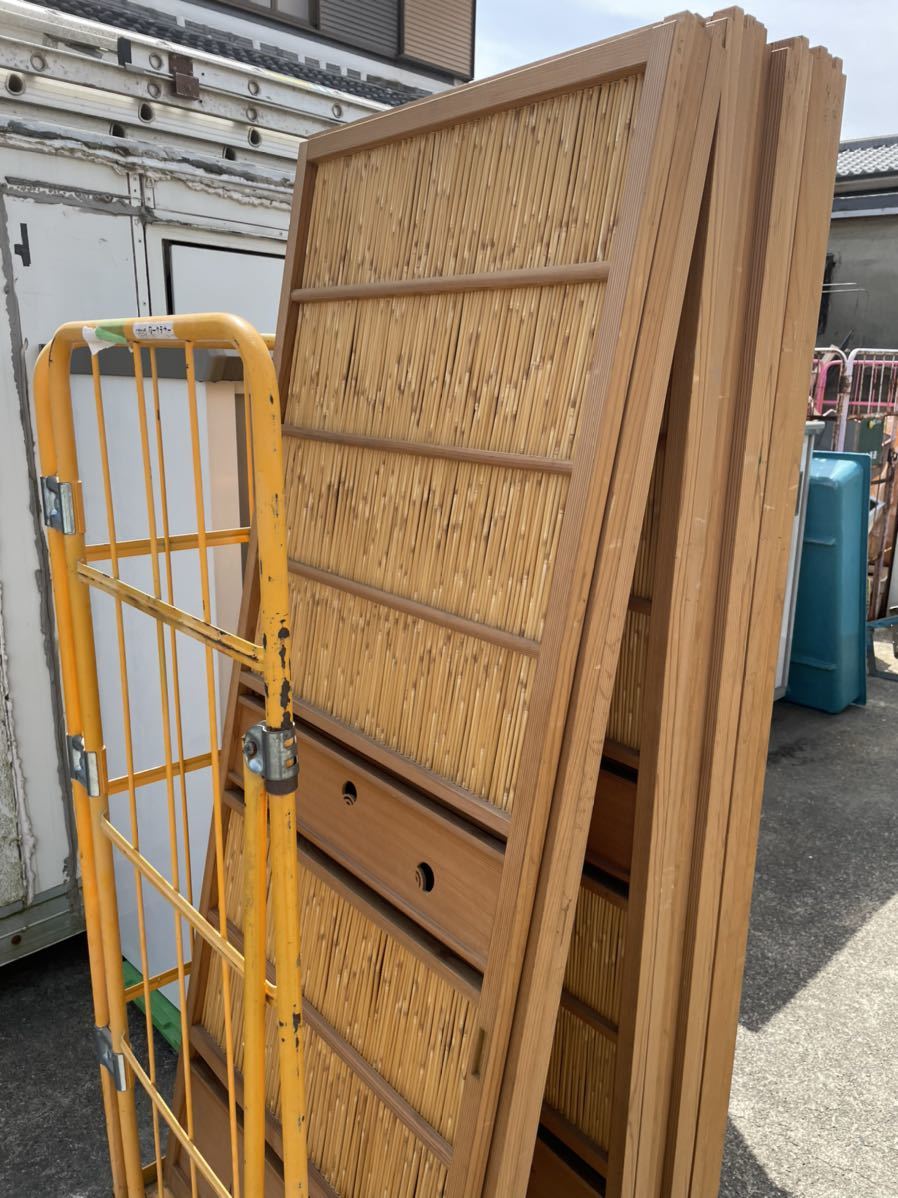 葦戸 芦戸 12枚セット 約1773×697×29mm 古民家 古い 建具 古い 中古品