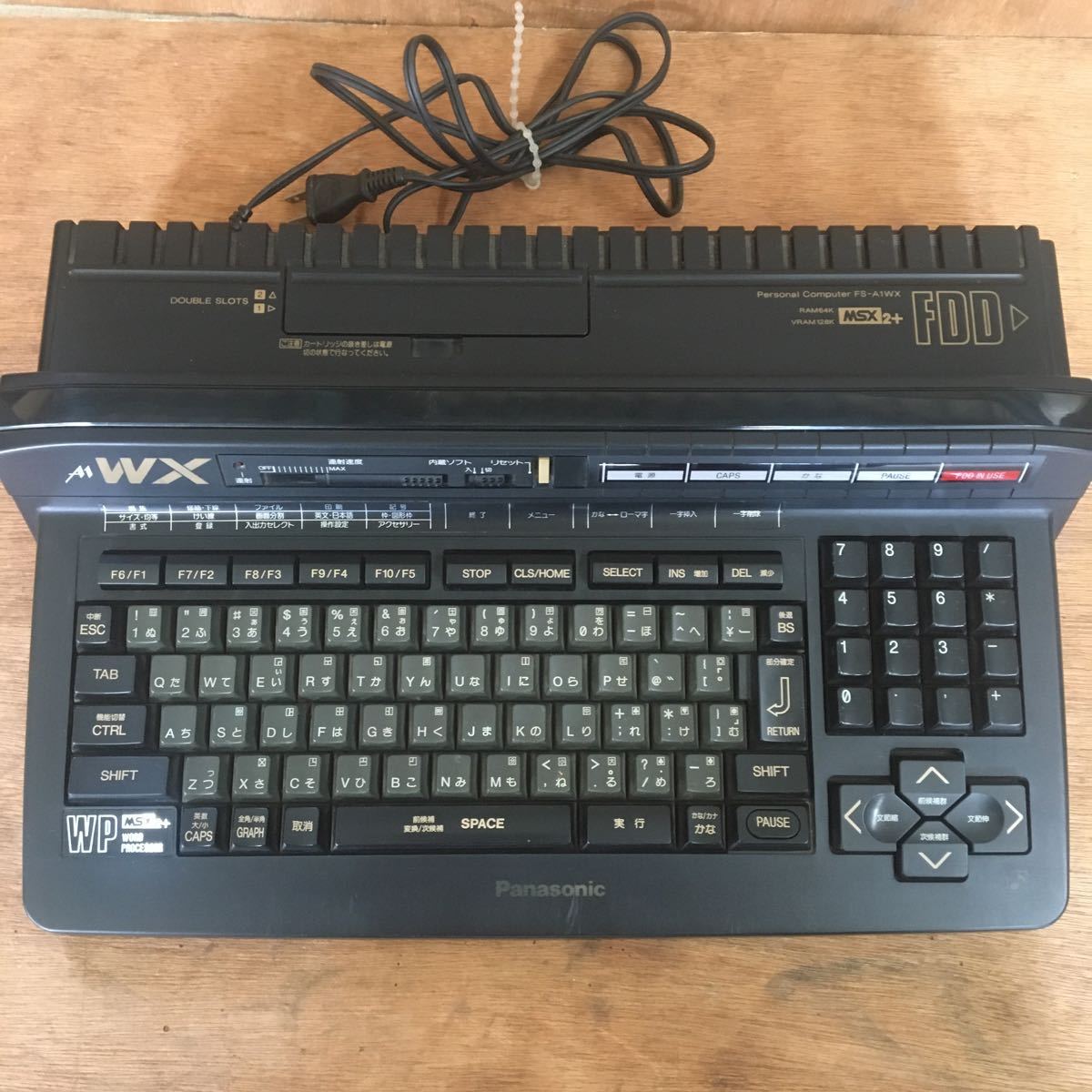 panasonic MSX2+FS-A1WX MSX2+本体のみ\\Panasonic FS-A1WX⁄⁄ジャンク
