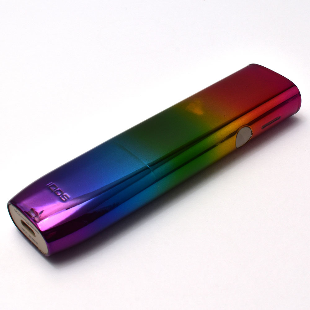 アイコスイルマプライム オーダー制作 メッキ調ペイント レインボーカラー 