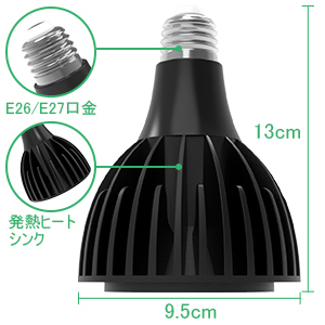MORSEN LED植物育成ライト 100W相当 太陽のような自然光 COBチップ
