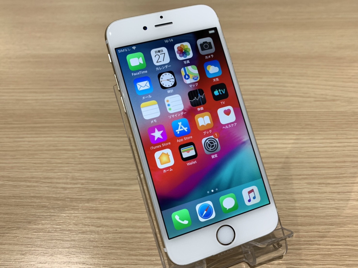 バッテリー容量91％ au iPhone6 64GB シルバー 64GB iPhone iPhone6