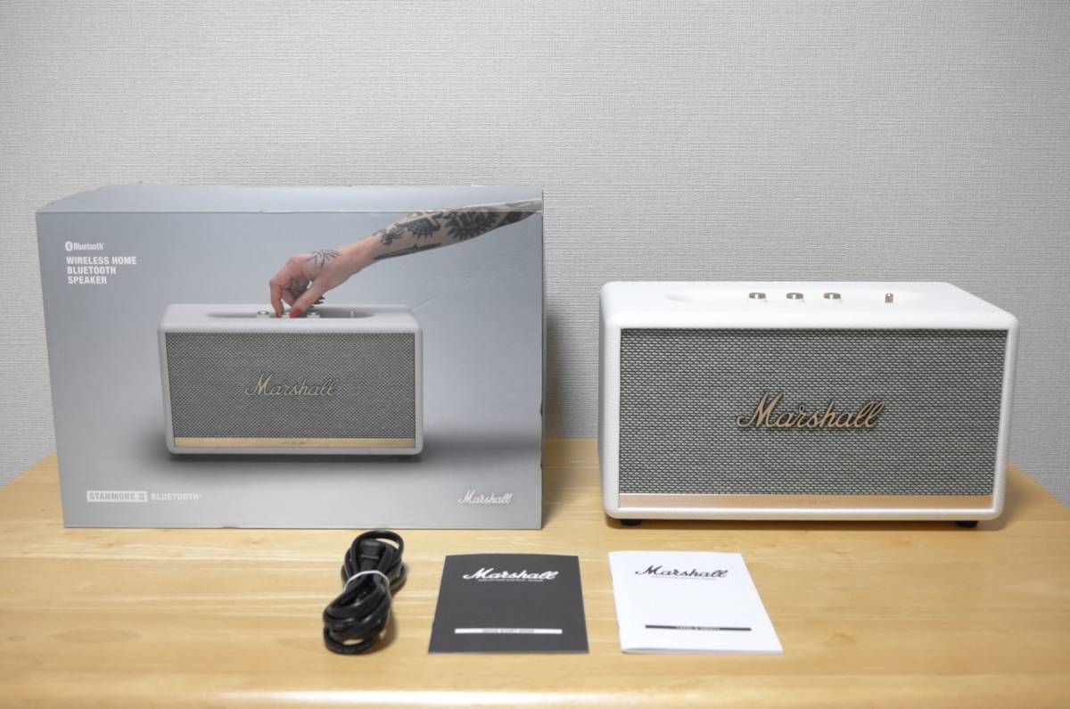 中古品 Bluetoothスピーカー Marshall STANMORE2 ホワイト ⁄ II Marshall