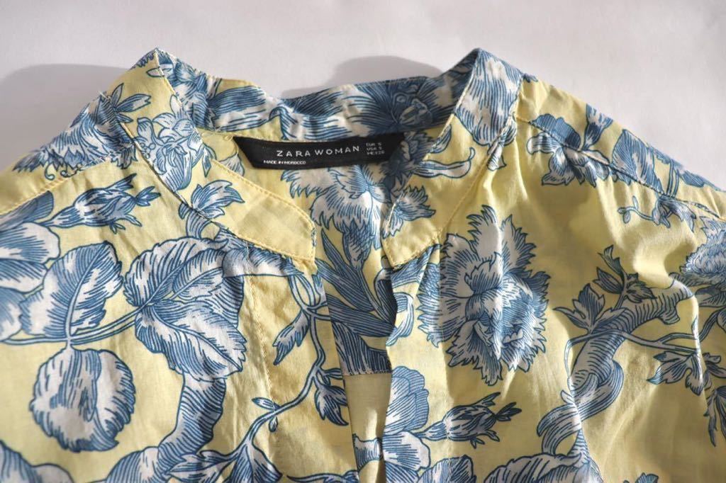 新品 ZARA フラワープリントシャツ Mサイズ ZARA ストレッチ フラワー プリントシャツ - メルカリ