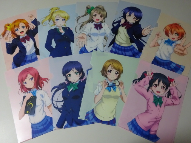 ラブライブ 電撃 クリアファイル 全9種セット μ