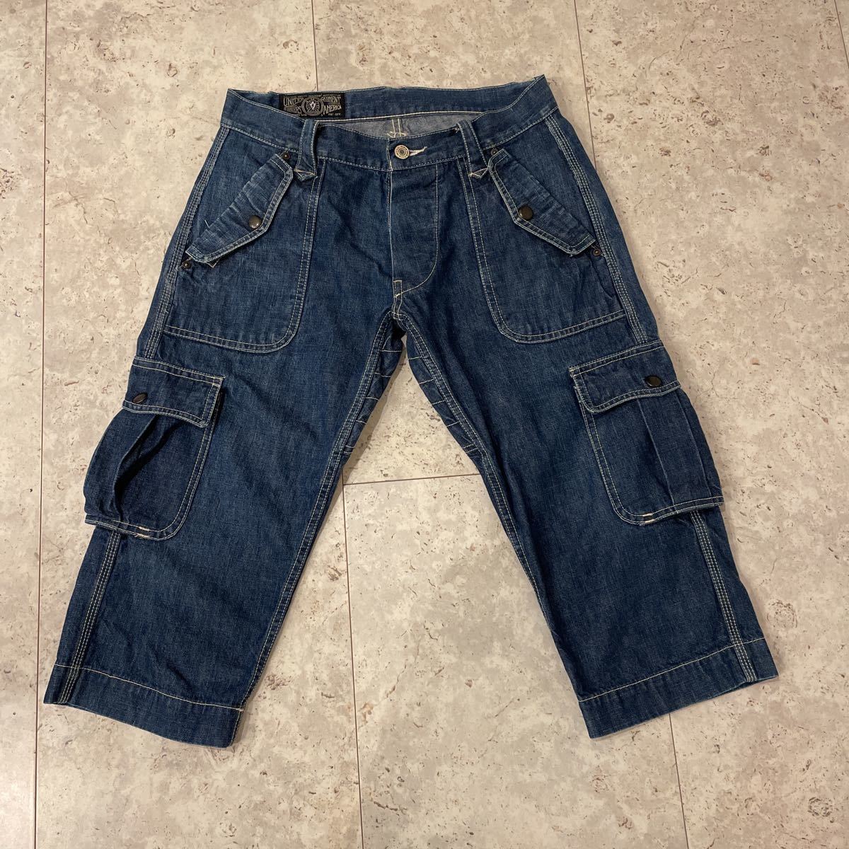 w30 ウエストライド WESTRIDE デニムクロップドパンツ ハーフパンツ 