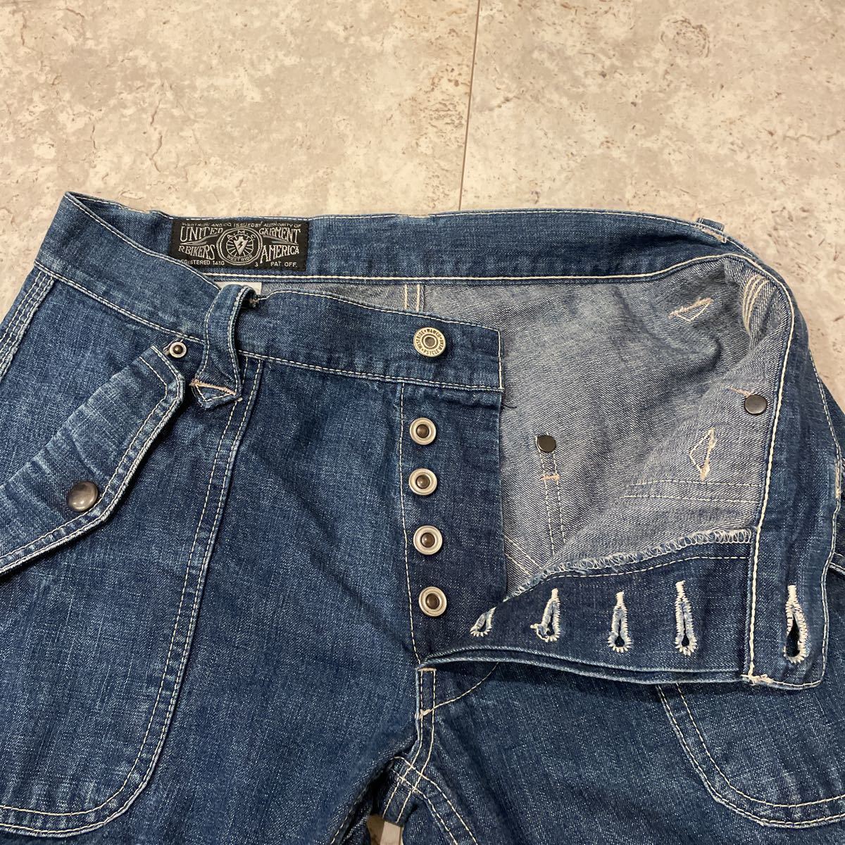 w30 ウエストライド WESTRIDE デニムクロップドパンツ ハーフパンツ 