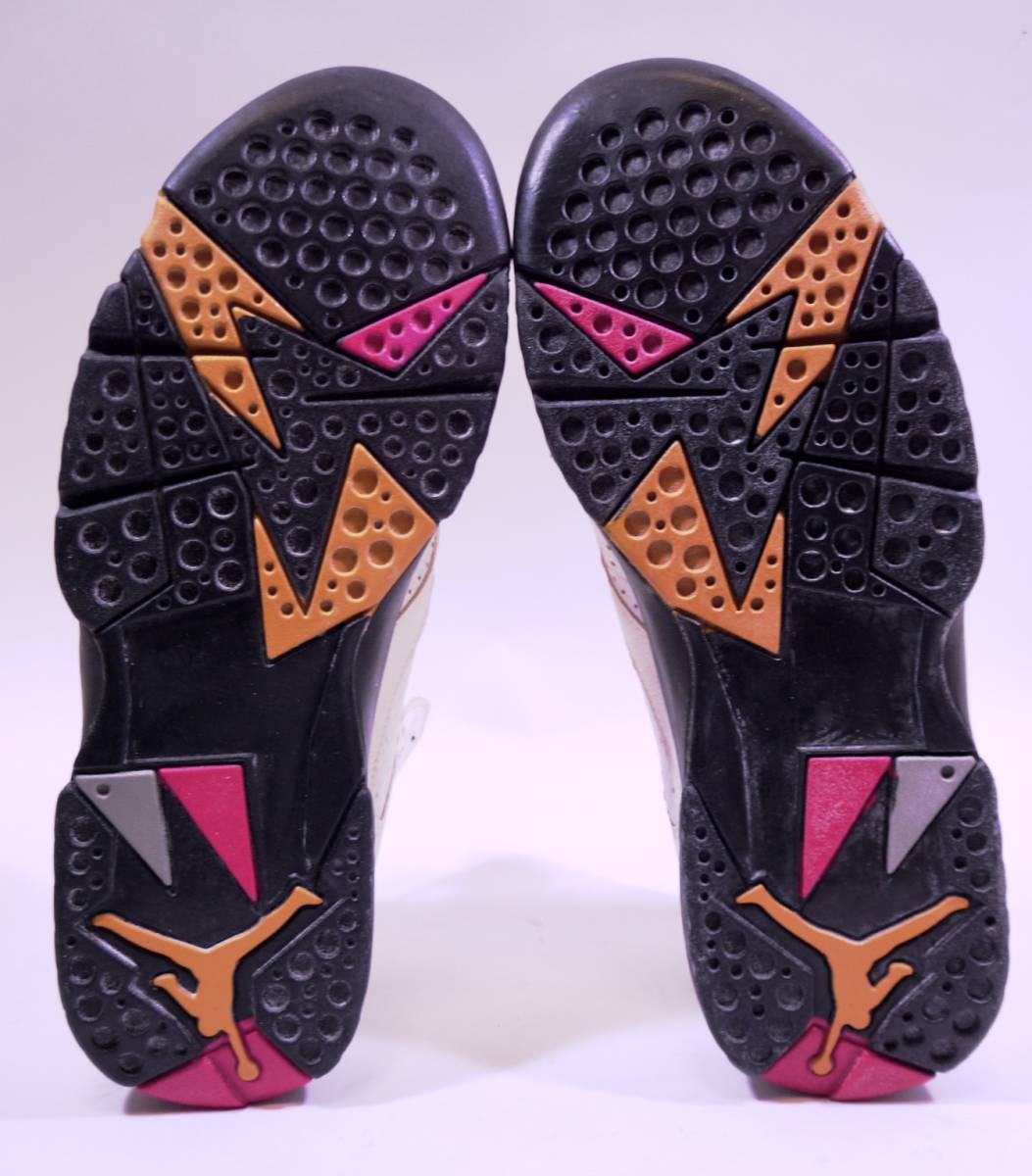 本物/幻の1992年オリジナル NIKE AIR JORDAN7 レアカラー/白金 US9 