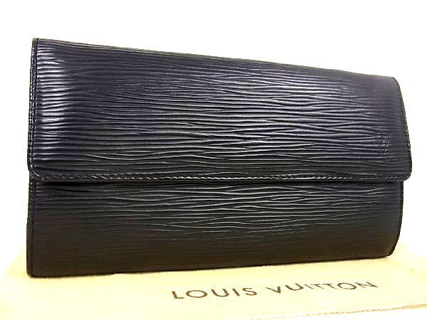 1円 □美品□ LOUIS VUITTON ルイヴィトン M63742 エピ ポルトフォイユ 