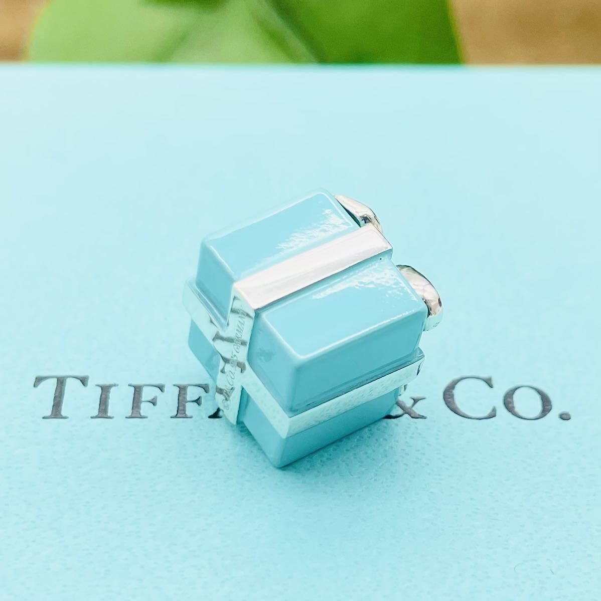 希少美品Tiffany Zippo エナメル ブルー（Tiffany & Co 