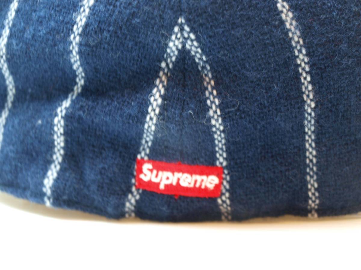 キャップ Supreme American Leagues supreme 特集,良品Supreme Supreme シュプリーム American Needle S Logo Pinstripe Cap 2008SS Navy 7 1/2 アメリカンニードルズ ピンストライプ Sロゴキャップ 新品