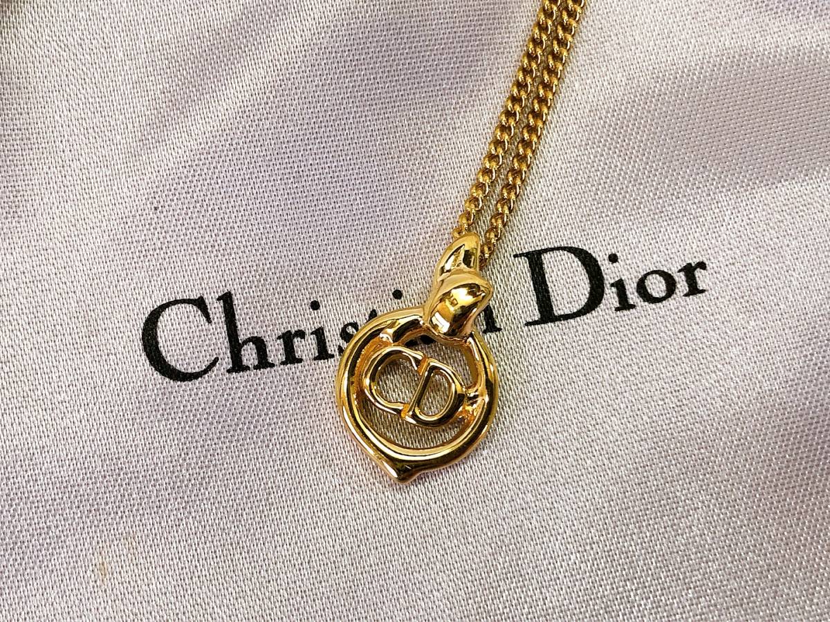 ☆美品☆Christian Dior ネックレス ゴールドカラー ブランド 