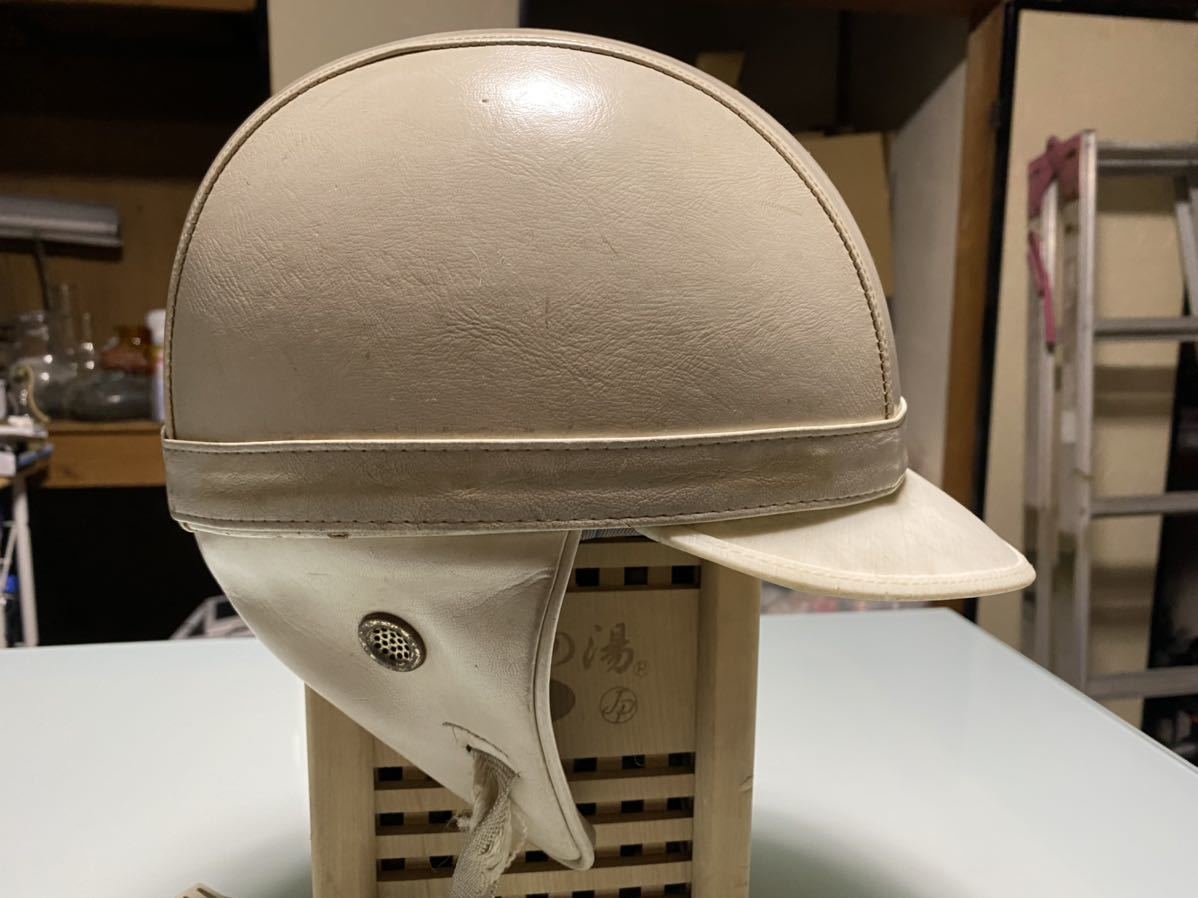 旧車會 当時物 Ogkレザータイプ半ヘル 昭和50年代後半 Mサイズ 売買されたオークション情報 Yahooの商品情報をアーカイブ公開 オークファン Aucfan Com