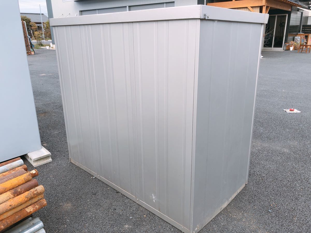 中古 ヨドコウ 物置 エスモ 鍵付 横1690×奥行950×高さ1490mm 小型物置  