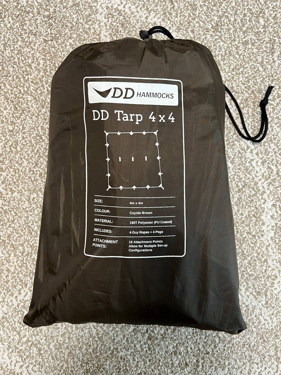 送料520 【訳あり/中古】 DDタープ 4×4 コヨーテブラウン DD TARP