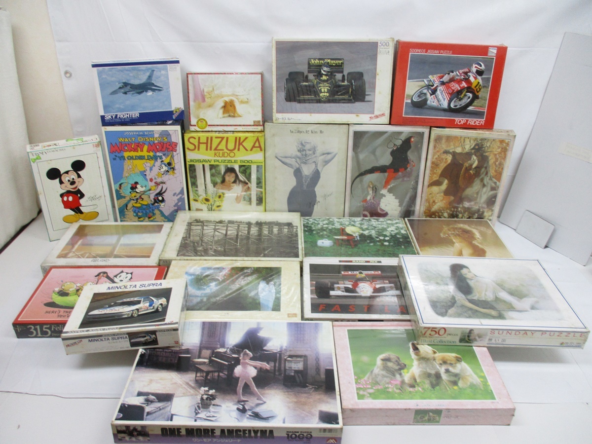 8374B パズル ジグソーパズル 大量 21個★ 情熱パッション 天野喜孝 マリリンモンロー ロータスルノー ディズニー 工藤静香 フィリックス他