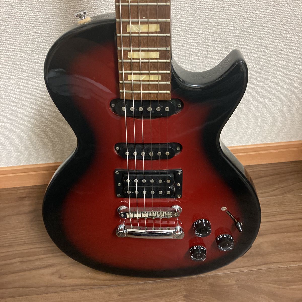 GrassRoots⁄グラスルーツ レスポールカスタム ブラック ソフトケース付