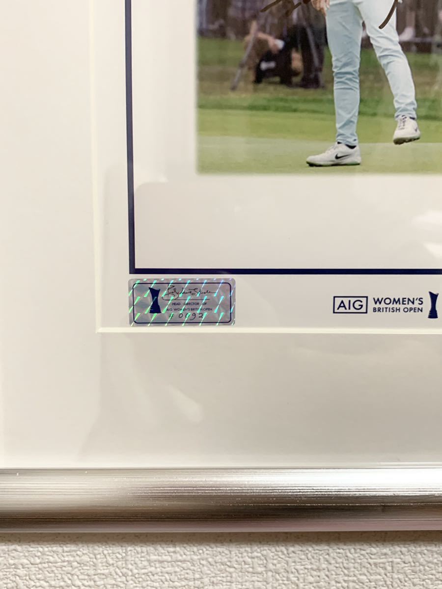 頑張れ！しぶこ♪渋野日向子選手直筆サイン♪全英女子オープン優勝記念