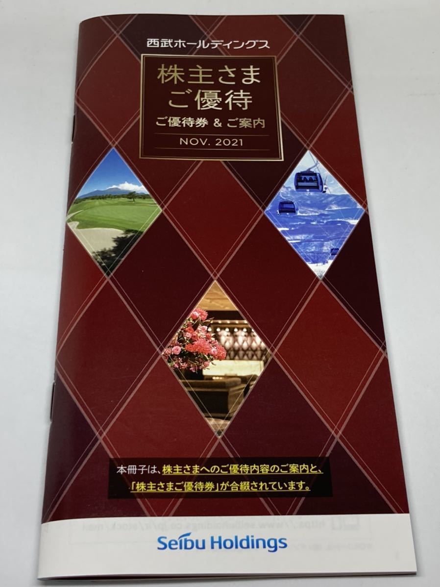 西武ホールディングス 冊子 株主優待券 1,000株以上 1冊 未使用西武