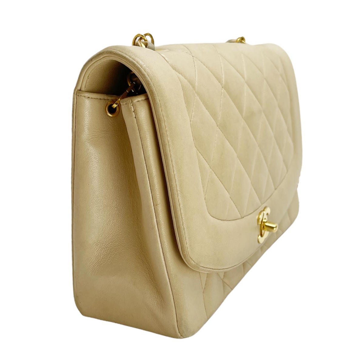 金沢店】美品 シャネル CHANEL ダイアナフラップ マトラッセ チェーン 