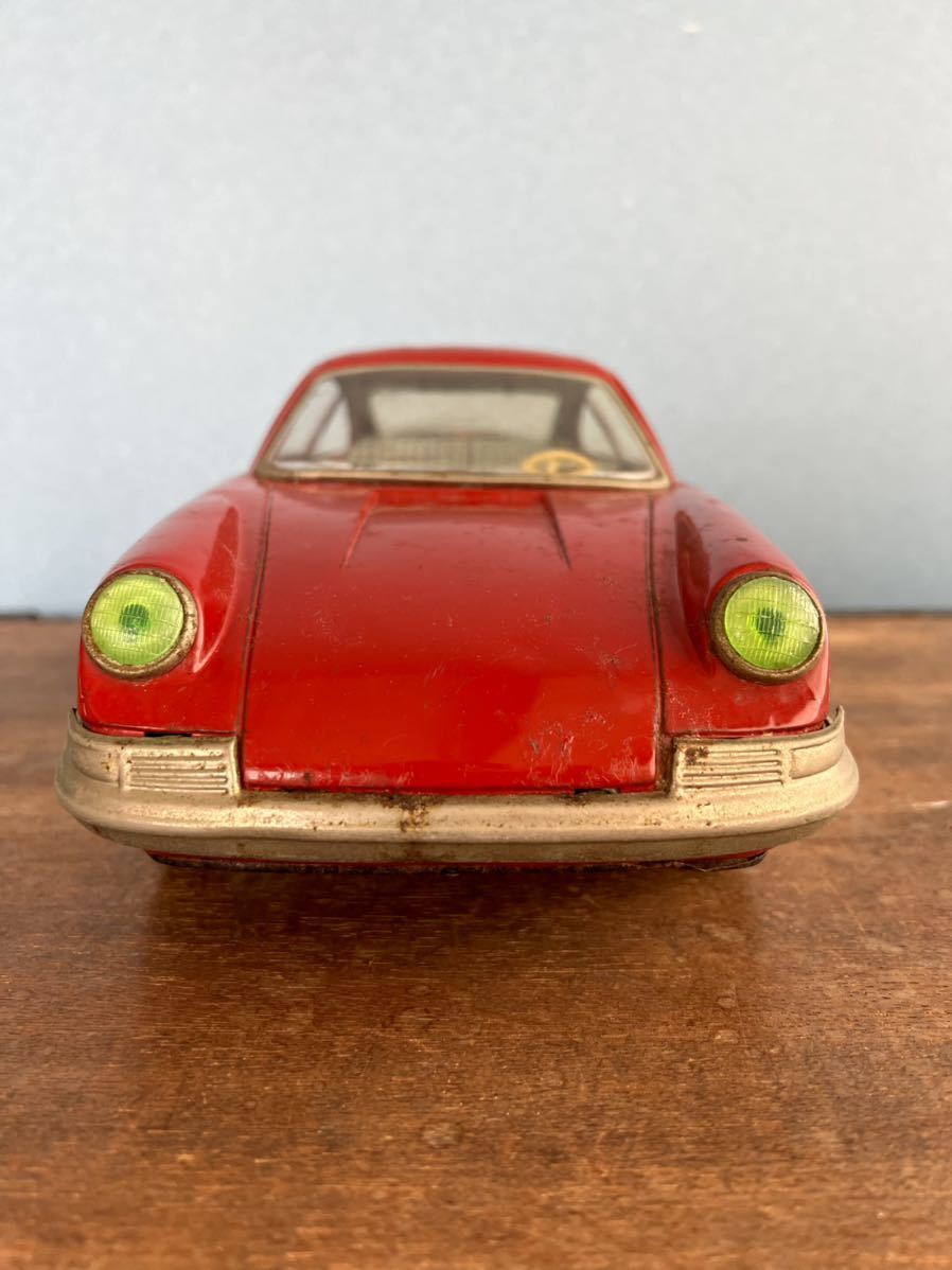 ブリキ ポルシェ911S 赤 PORSCHE 大きめサイズ オモチャ(自動車)｜売買