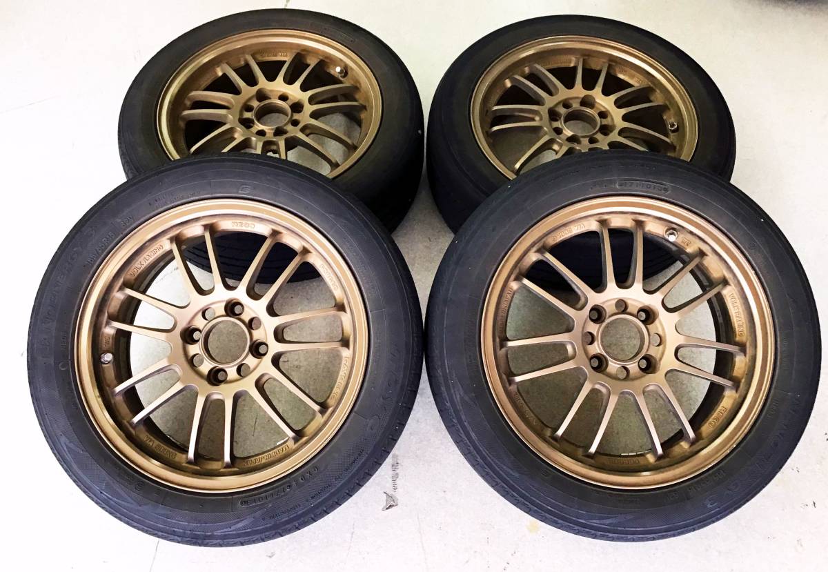 4本セット RAYS VOLK RACING RE30 15インチ 15×6.5JJ 100 4穴 +38 
