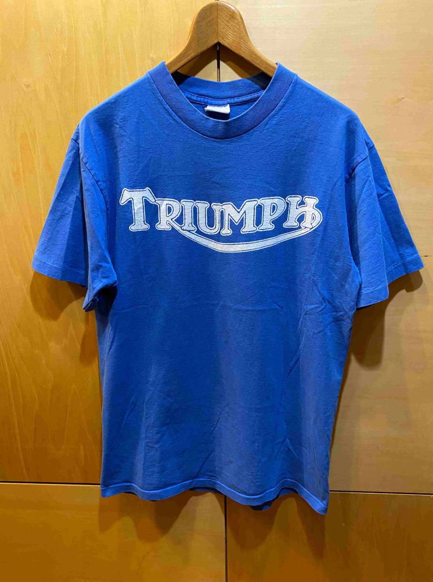 ビンテージ トライアンフ Tシャツ L Triumph 古着 anvil
