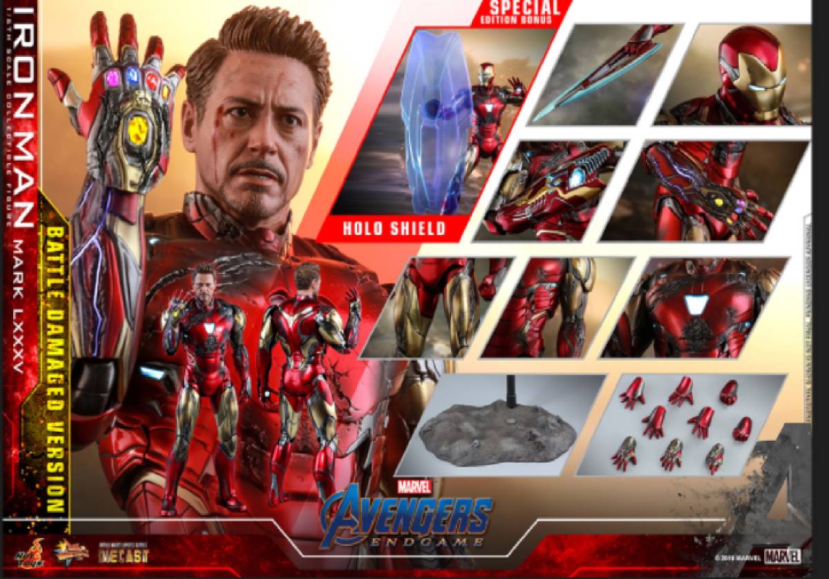 送料無料，お得 トイサピエンス限定 ホットトイズ DIECAST アベンジャーズ/エンドゲーム アイアンマン マーク８５ バトルダメージ版 ボーナス付(アイアンマン)｜売買されたオークション情報、yahooの商品情報 アイアンマン