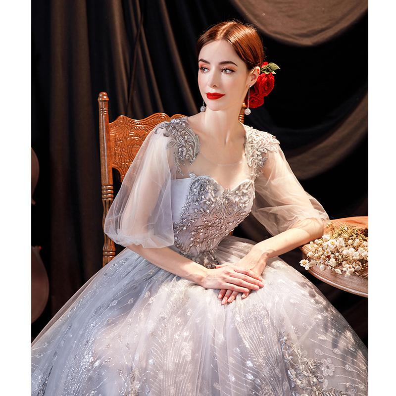 ウエディングドレス カラードレス　結婚式　披露宴　パーティー　演奏会　発表会　ステージ衣装　TS620 ウエディングドレス カラードレス 結婚式 青 グラデーションカラー ショッピング
