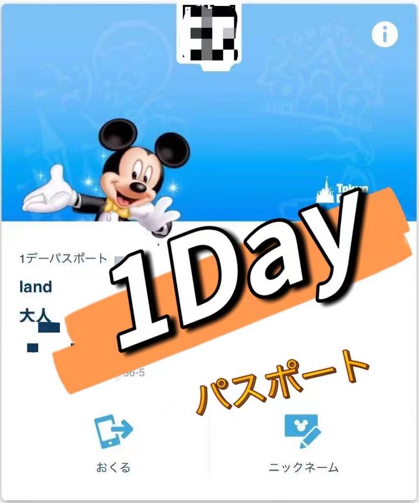 4月30日 土 ディズニーランド ワンデーパスポート eチケット 4月30日 土 ディズニーランド ワンデーパスポート eチケット