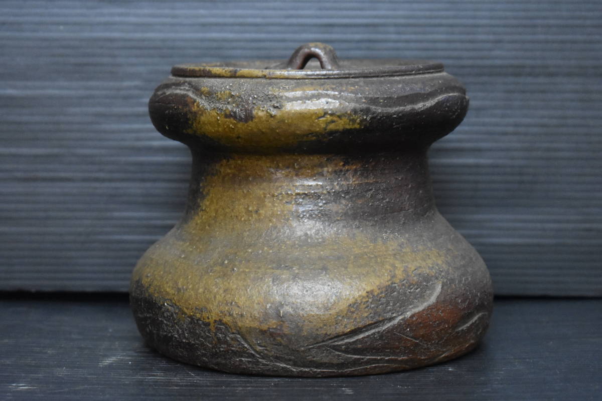 水指 茶道具 備前焼 骨董 時代物 古備前 - 桃山時代 伝来品 共箱付き