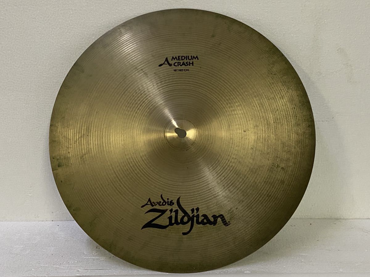 サ9403M★Avedis　Zildjian　MEDIUM　CRASH　ジルジャン　16インチ/40センチ　クラッシュシンバル　1360ｇ