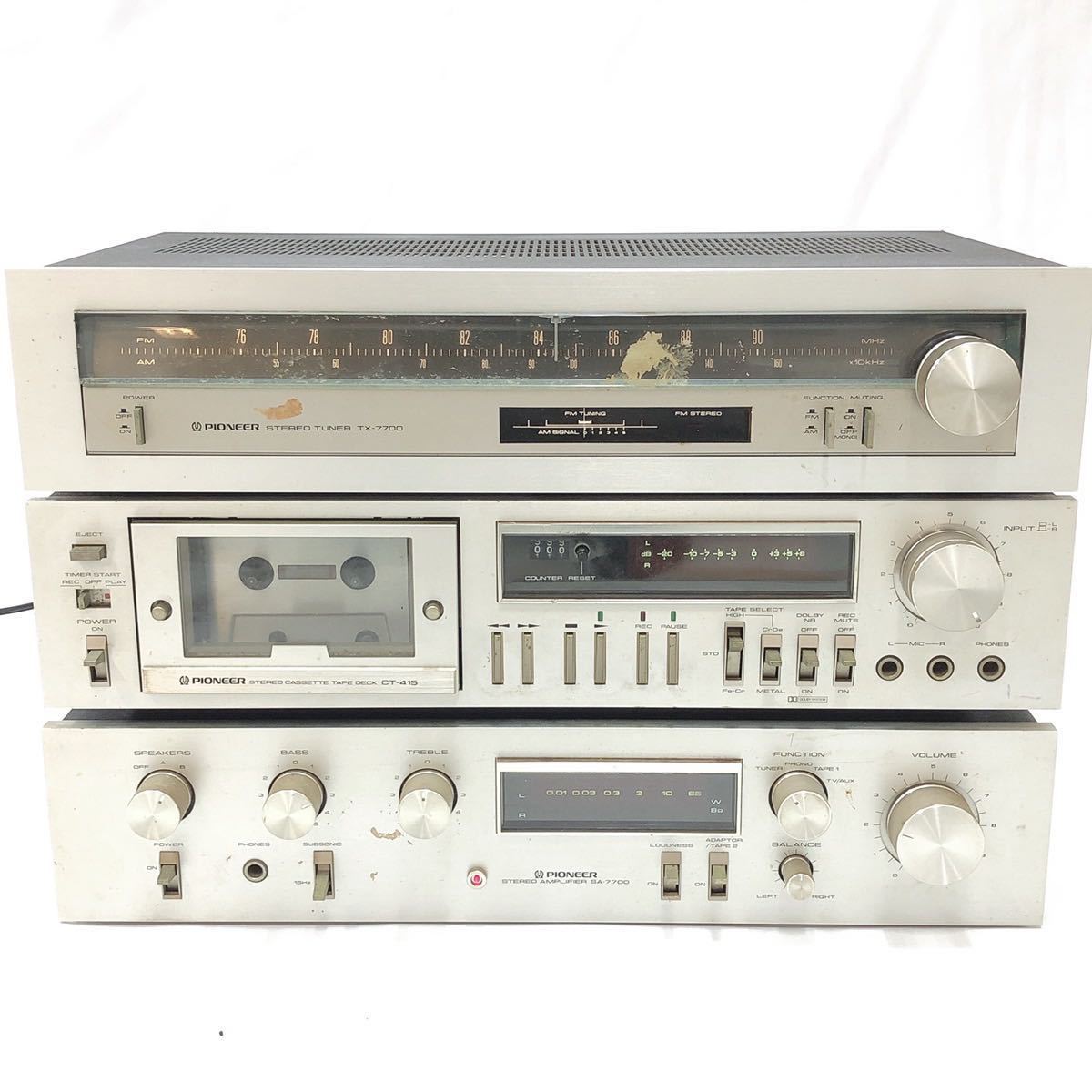 PIONEER パイオニア TX-7700/SA-7700/CT-415 アンプ チューナー