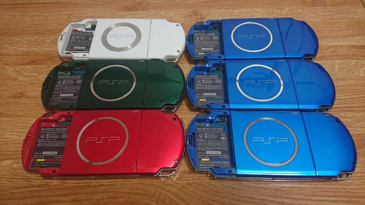 PSP 3000番5台 2000番1台 計6台セット ジャンク品 中古(PSP3000 