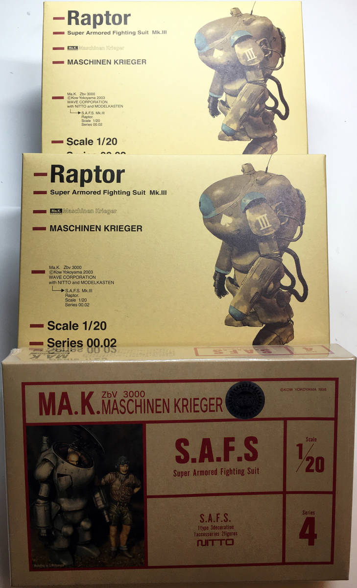 □Raptor×2個、S.A.F.S セット□ 1/20ラプター S.A.F.S Ma.K