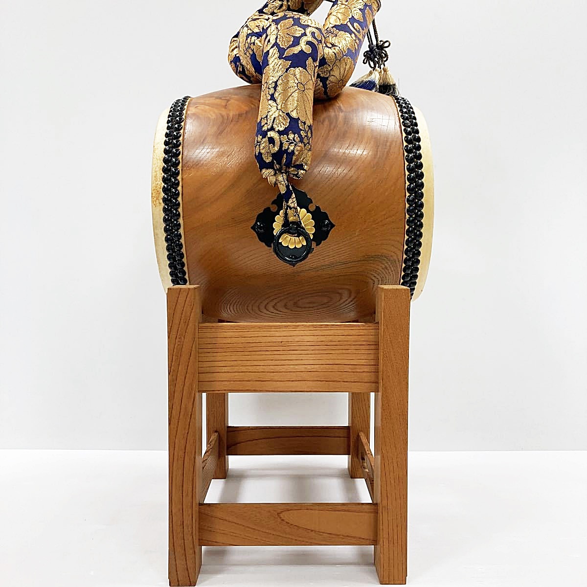 和太鼓 堀田新五郎、鳳凰印御太鼓 価格30万円程○堀田新五郎 和太鼓 長