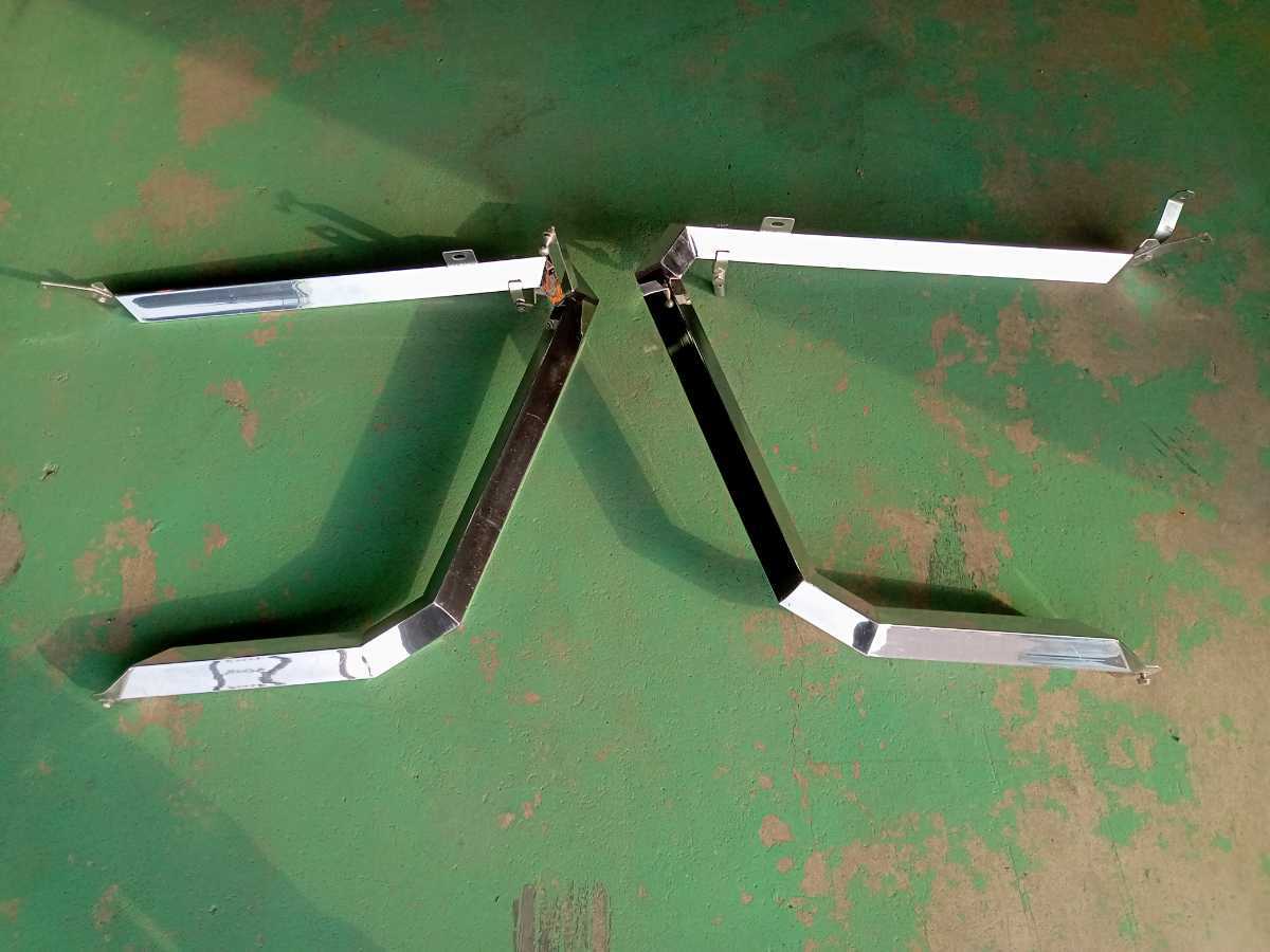 50角オコシ！ デコトラ ステンレス メッキ 中型大型汎用ミラーステー 