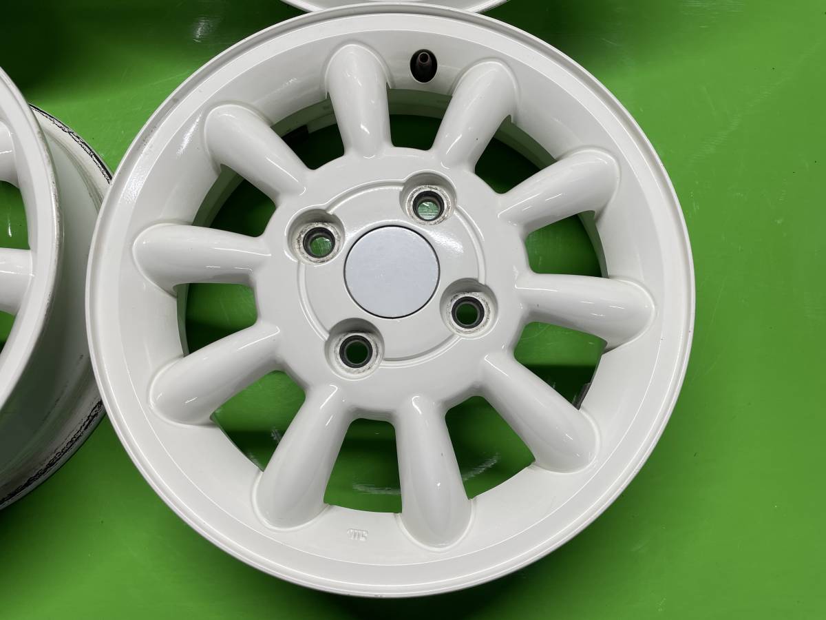 中古◇スズキ ラパン◇13インチ 純正ホイール 13x4.00+45◇ホワイト 白 