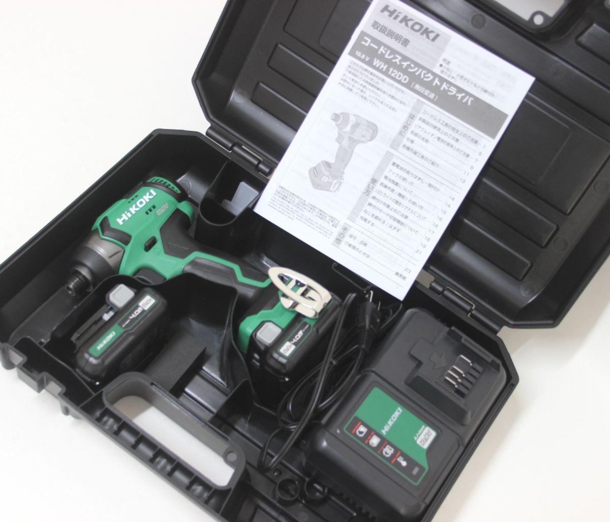 格安，お得 1K990 HiKOKI ハイコーキ コードレス インパクトドライバ WH12DD 2LS 10.8V 4.0Ah バッテリー2個 充電器 ケース ニューポーン(本体)｜売買されたオークション情報、yahooの商品情報をアーカイブ公開 - インパクトドライバ