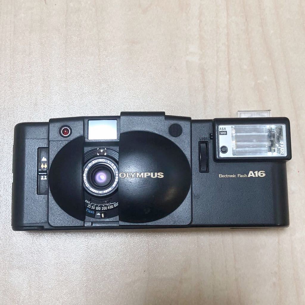 557 OLYMPUS XA2/A16 コンパクト フィルムカメラ オリンパス フラッシュ