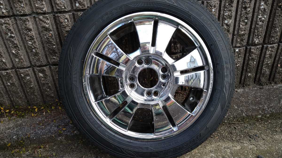 バリ山 タイヤ・ホイール4本セット 155/65R14 タイヤ4本 DUNLOP EC202 