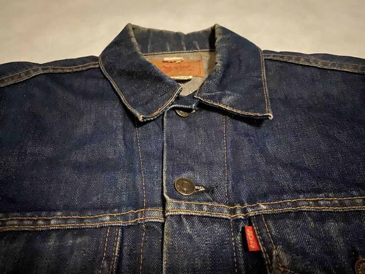 極上 ドス黒 ハチノス BIGE 44 70505 60s ビッグE LEVIS サード USA製 