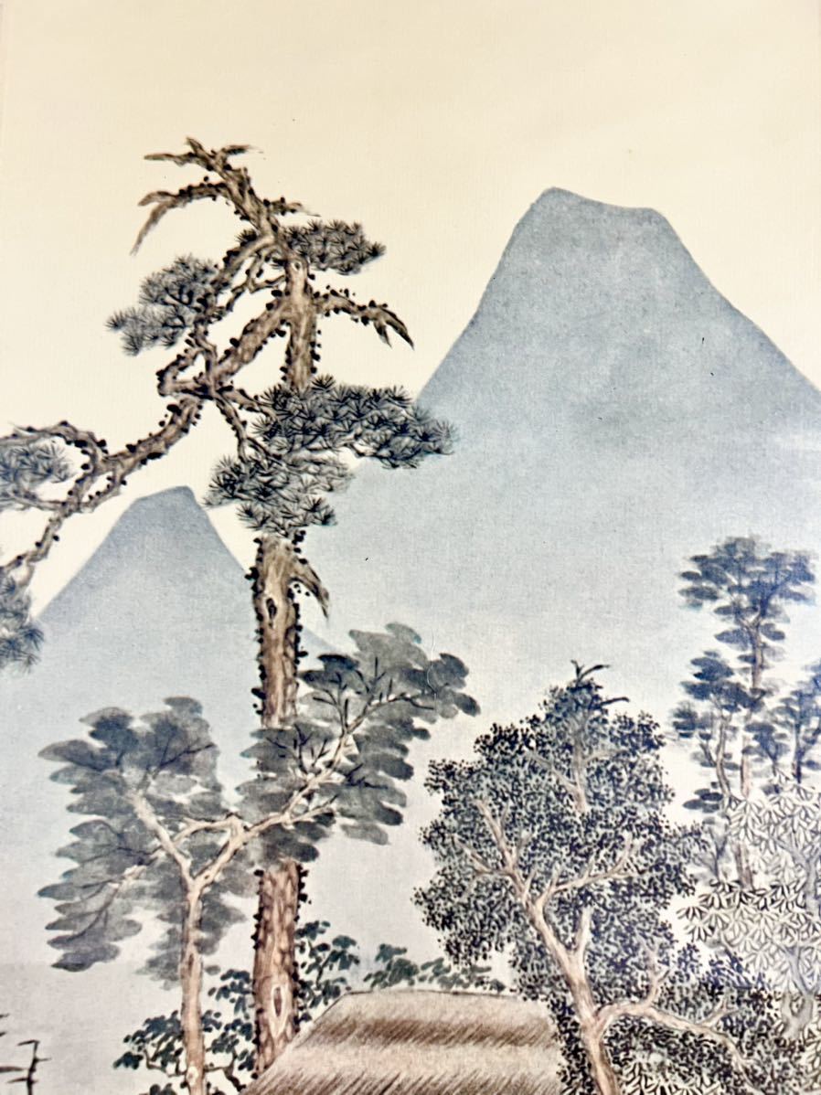 仏陀] 文徴明「品茶図」紙本 工芸 人物画 山水図 書 落款多数 絵画