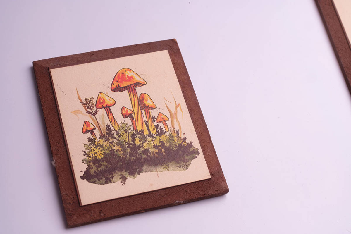 レトロ アンティーク かわいいきのこのイラストの壁掛け2枚組 70年代 雑貨 売買されたオークション情報 Yahooの商品情報をアーカイブ公開 オークファン Aucfan Com