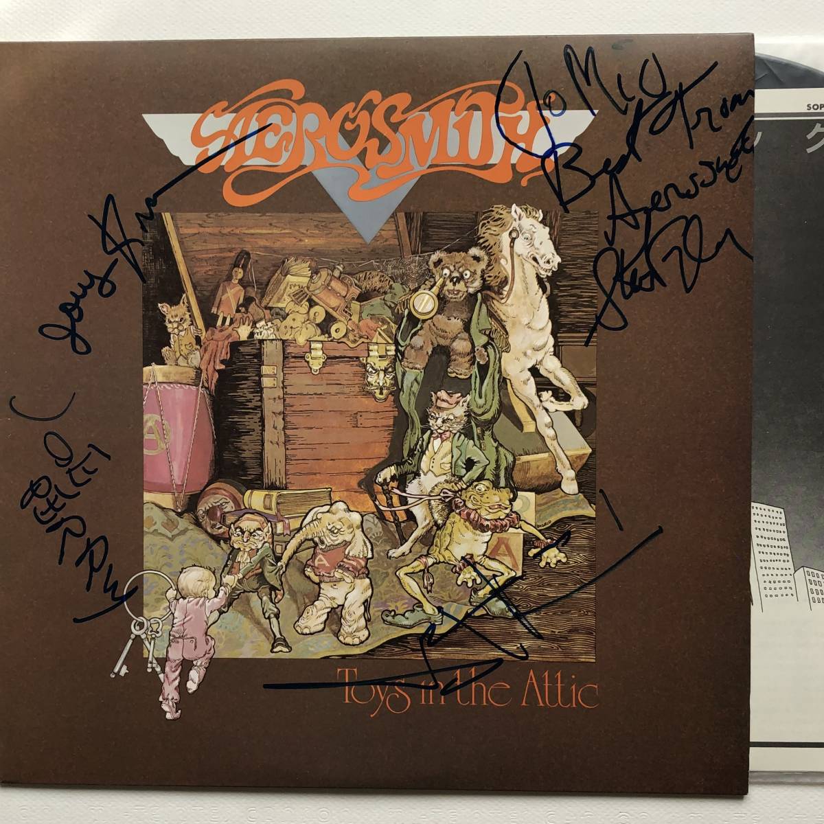 PROMO国内見本盤7インチ:Aerosmith 闇夜のヘビー・ロック レコード