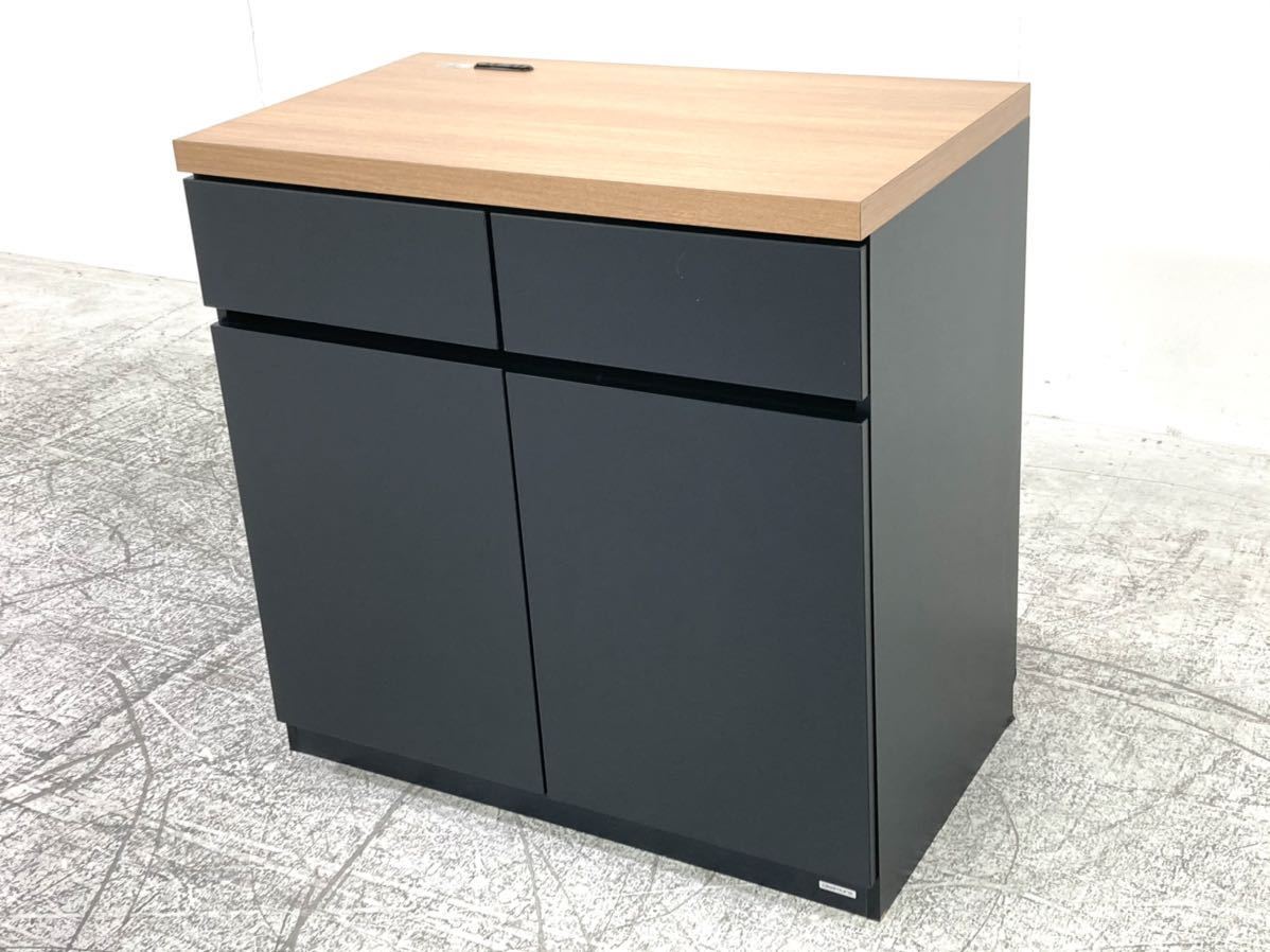 美品 オカムラ アルトピアッツァ 13.3万 キッチンキャビネット ロー 
